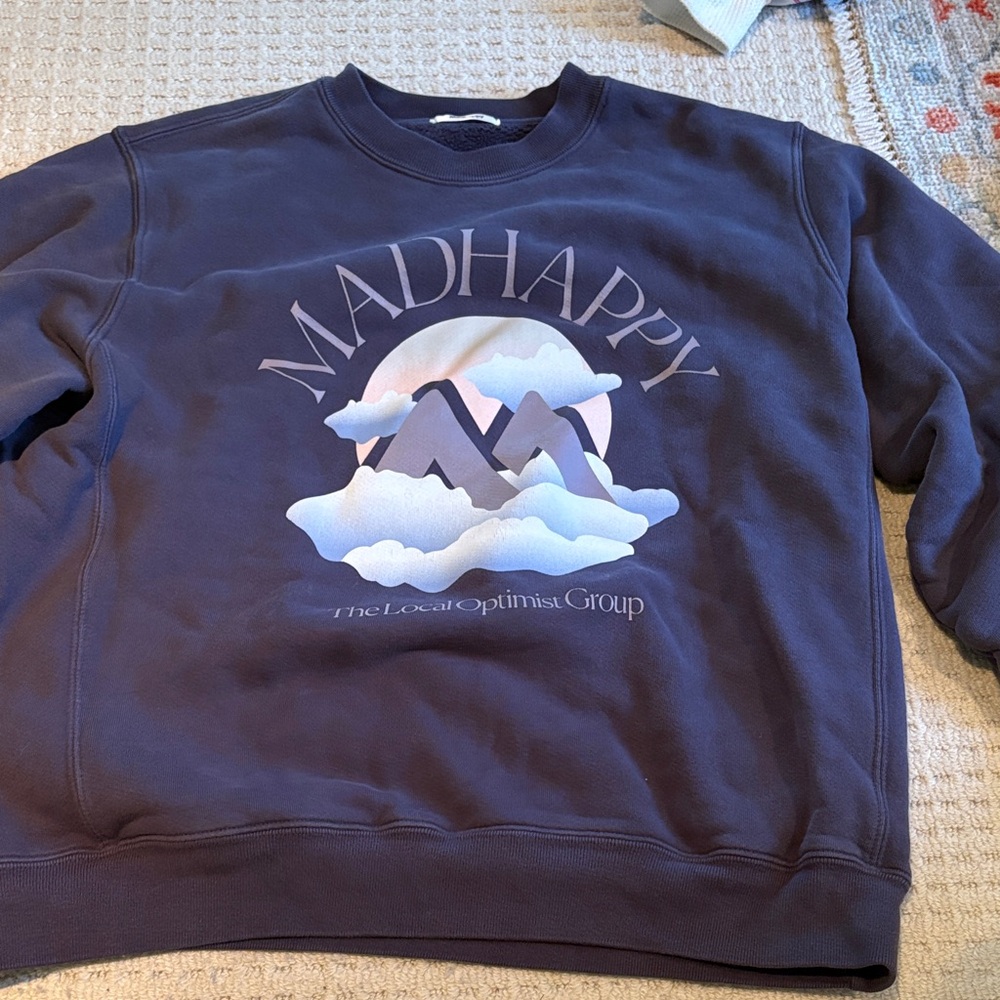 Madhappy Men's Dark Blue Crewneck Sweater